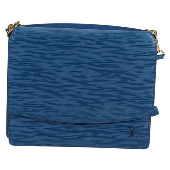 LOUIS VUITTON Epi Grenel Shoulder Bag Blue M52362 LV Auth yk19396 - Picture 2 of 16